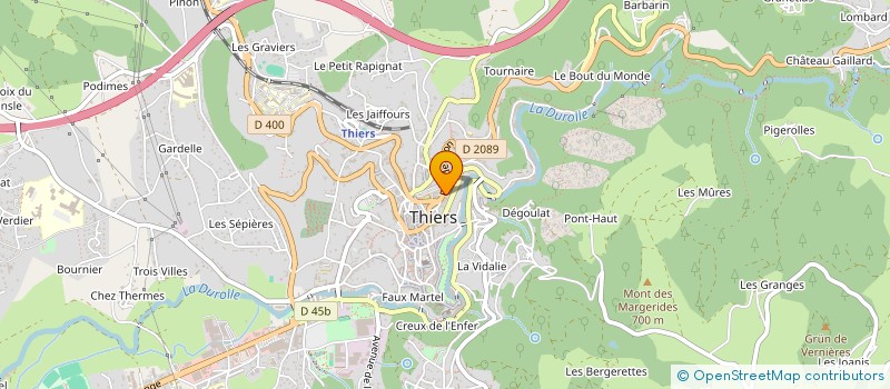 localisation de l'entreprise MONSIEUR HENRI JULIEN DE POMMEROL à THIERS