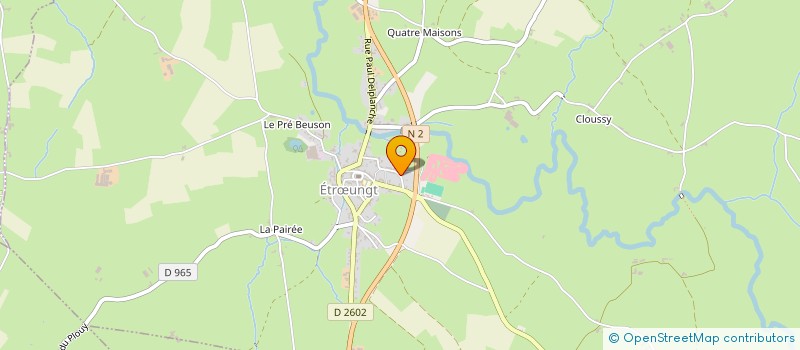 localisation de l'entreprise MONSIEUR HENRI JUSTE  ETRUNGT