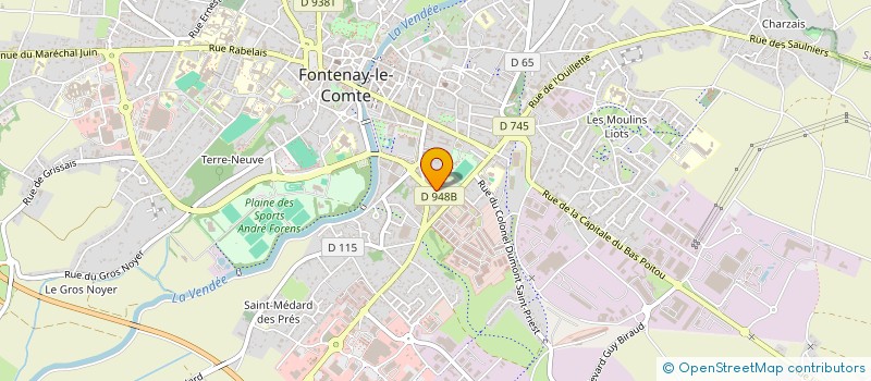 localisation de l'entreprise MONSIEUR HENRI KALEKA  FONTENAY-LE-COMTE