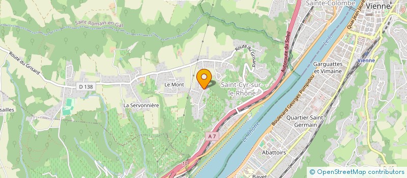localisation de l'entreprise MONSIEUR HENRI KASTLER à SAINT CYR SUR LE RHONE