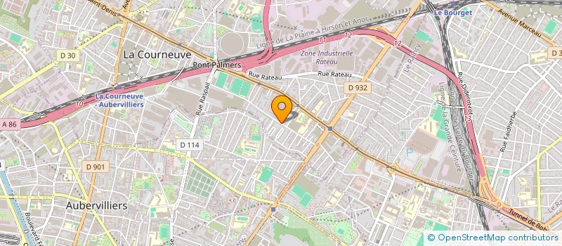 localisation de l'entreprise MONSIEUR HENRI KOUAKOU à LA COURNEUVE