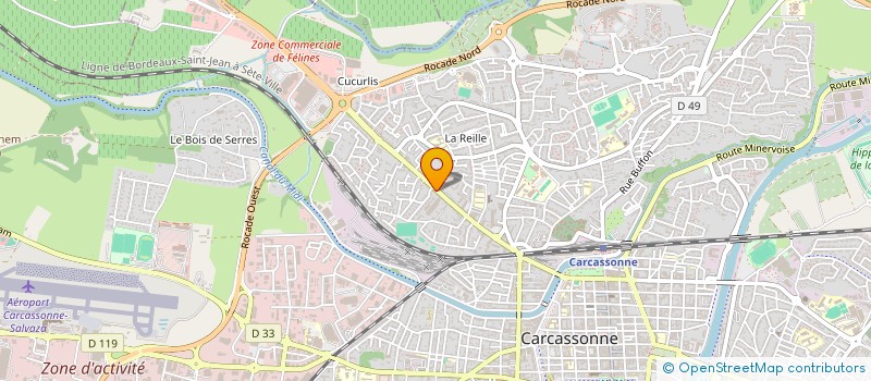 localisation de l'entreprise MONSIEUR HENRI KOUAME  CARCASSONNE