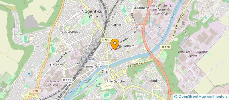 localisation de l'entreprise MONSIEUR HENRI KUHLMANN  CREIL