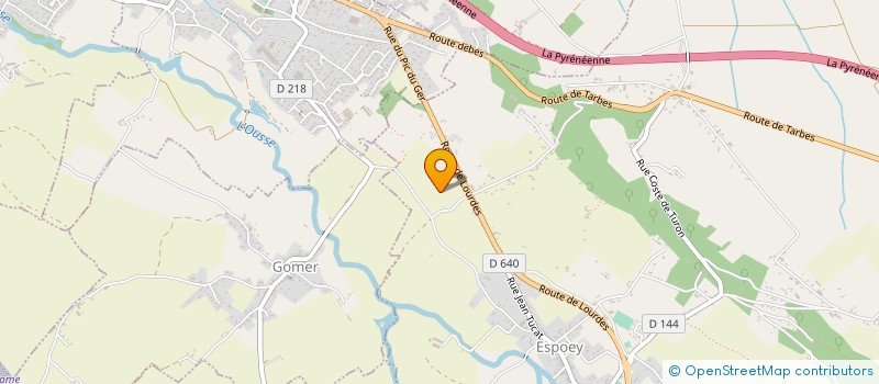 localisation de l'entreprise MONSIEUR HENRI LABORDE  SOUMOULOU