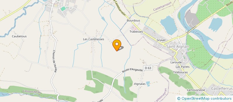 localisation de l'entreprise MONSIEUR HENRI LACASSAGNE  ANGEVILLE