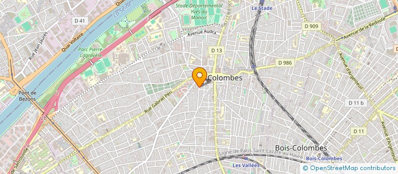 localisation de l'entreprise MONSIEUR HENRI LACOMBE à COLOMBES