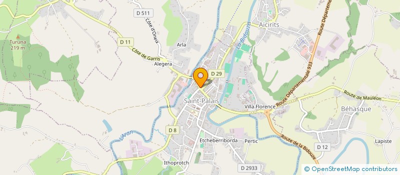 localisation de l'entreprise MONSIEUR HENRI LAFAURIE  SAINT-PALAIS