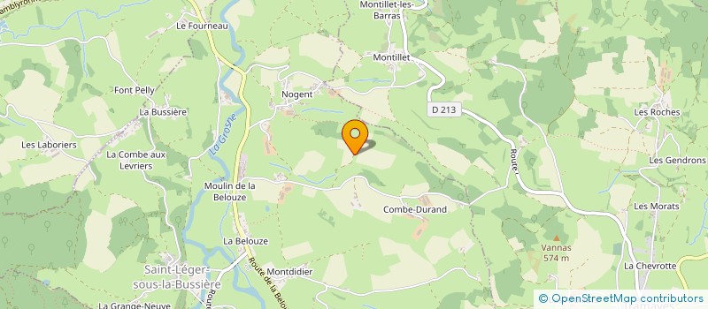 localisation de l'entreprise MONSIEUR HENRI LAFFAY  SAINT-LEGER-SOUS-LA-BUSSIERE