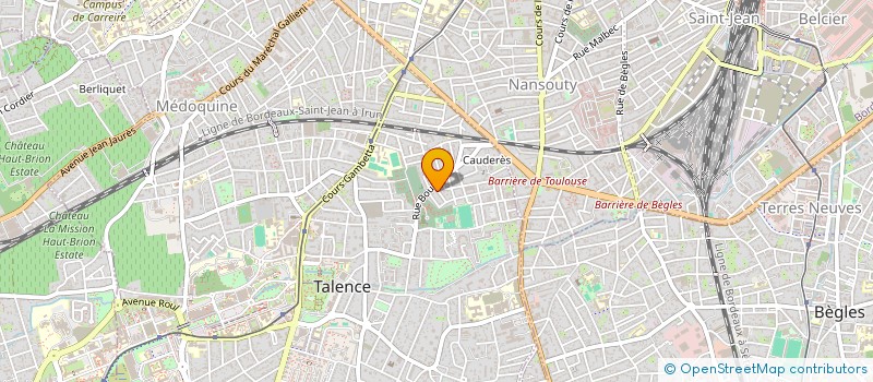 localisation de l'entreprise MONSIEUR HENRI LAFON  TALENCE