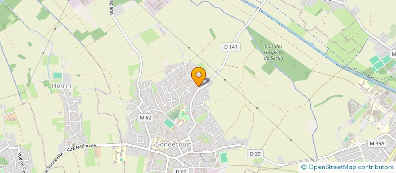 localisation de l'entreprise MONSIEUR HENRI LALSINGUE  GONDECOURT