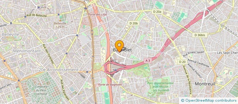 localisation de l'entreprise MONSIEUR HENRI LANGLADE à BAGNOLET