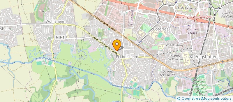 localisation de l'entreprise MONSIEUR HENRI LANOUE  ECKBOLSHEIM