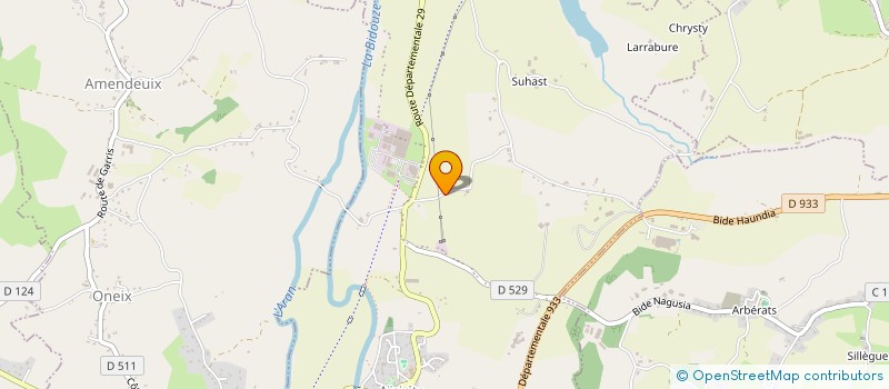 localisation de l'entreprise MONSIEUR HENRI LAPEBIE  DOMEZAIN-BERRAUTE