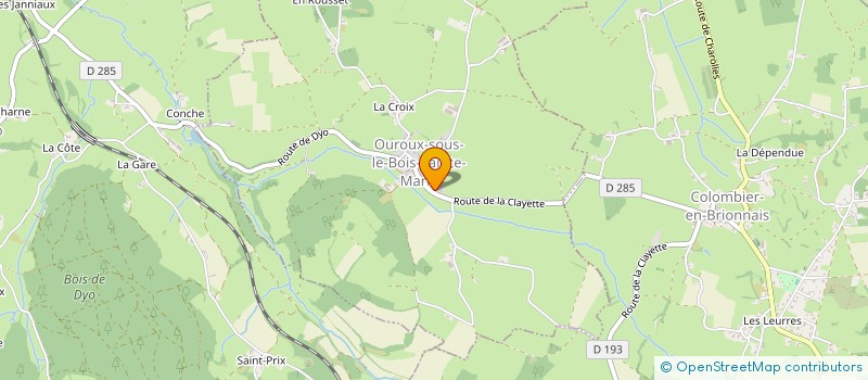 localisation de l'entreprise MONSIEUR HENRI LAROCHE  SAINT-LAURENT-EN-BRIONNAIS