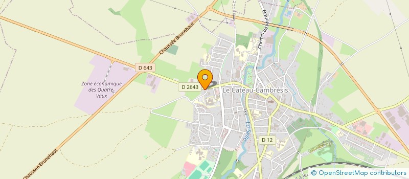 localisation de l'entreprise MONSIEUR HENRI LAUDE  LE CATEAU-CAMBRESIS