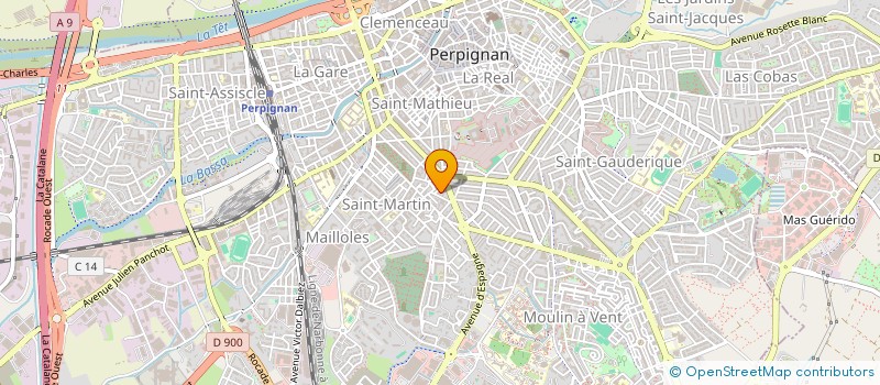 localisation de l'entreprise MONSIEUR HENRI LAZARO  PERPIGNAN