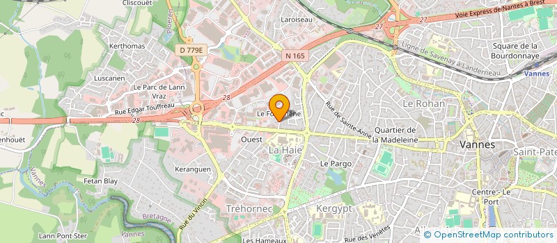 localisation de l'entreprise MONSIEUR HENRI LE BEON à VANNES