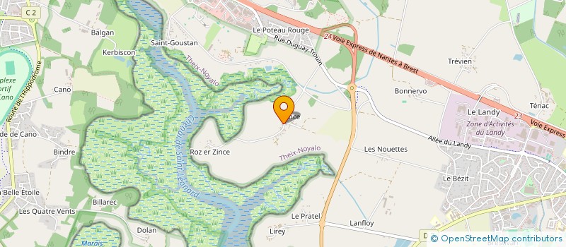 localisation de l'entreprise MONSIEUR HENRI LE BERRE à THEIX-NOYALO