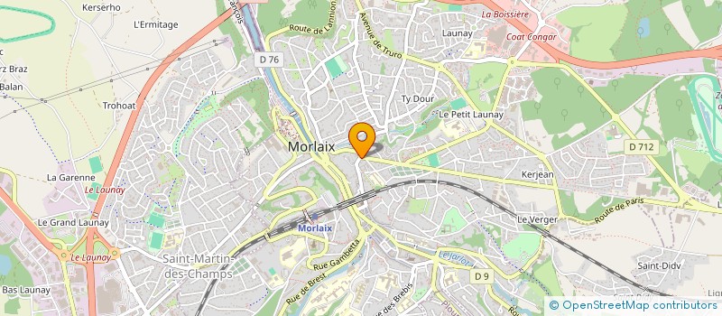 localisation de l'entreprise MONSIEUR HENRI LE BIHAN  MORLAIX