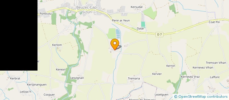 localisation de l'entreprise MONSIEUR HENRI LE BIHAN  BEUZEC-CAP-SIZUN