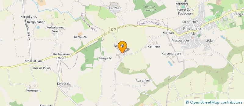 localisation de l'entreprise MONSIEUR HENRI LE BIHAN  CONFORT-MEILARS