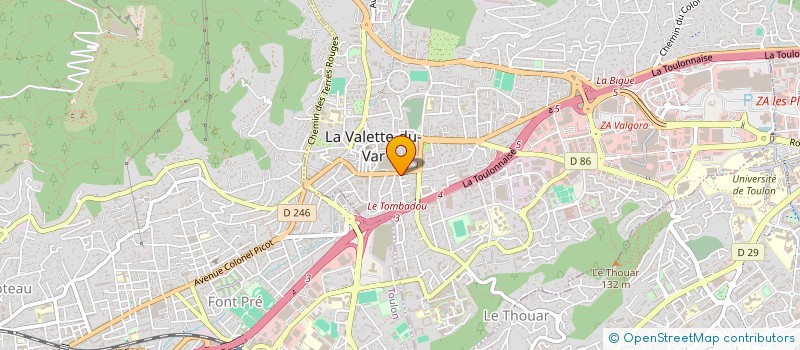 localisation de l'entreprise MONSIEUR HENRI LE CAER  LA VALETTE DU VAR