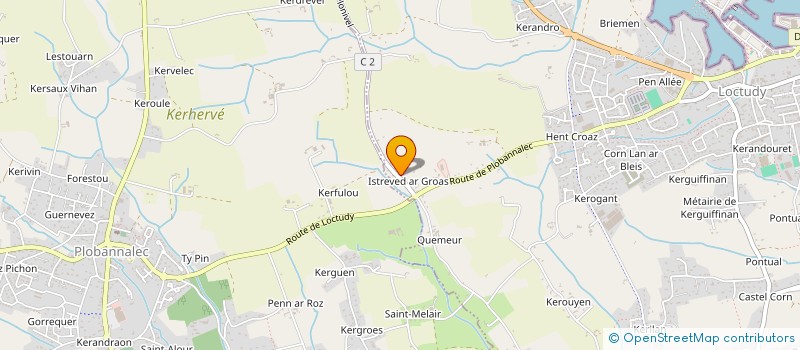 localisation de l'entreprise MONSIEUR HENRI LE CALVEZ  LOCTUDY