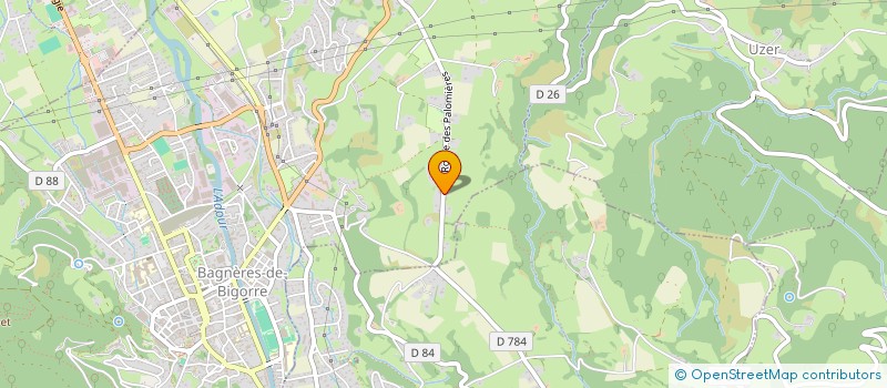 localisation de l'entreprise MONSIEUR HENRI LE CALVEZ  BAGNERES-DE-BIGORRE