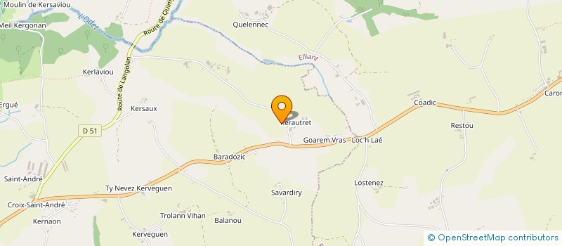 localisation de l'entreprise MONSIEUR HENRI LE CORRE  ERGUE GABERIC