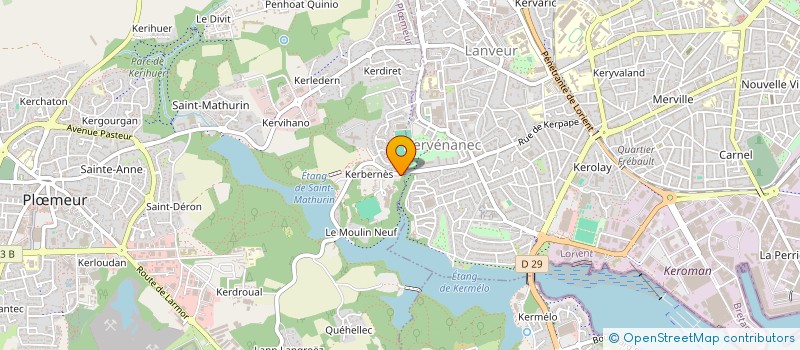 localisation de l'entreprise MONSIEUR HENRI LE FAY  PLOEMEUR