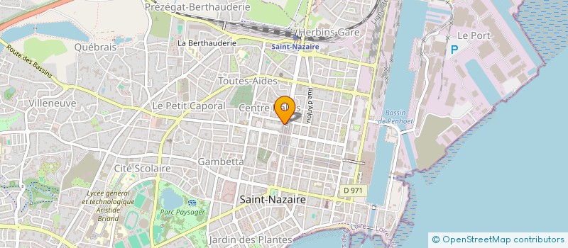 localisation de l'entreprise MONSIEUR HENRI LE GLAND  SAINT-NAZAIRE