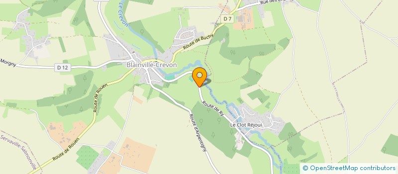 localisation de l'entreprise MONSIEUR HENRI LE GOUIS  BLAINVILLE-CREVON