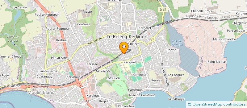 localisation de l'entreprise MONSIEUR HENRI LE GUEN  LE RELECQ-KERHUON