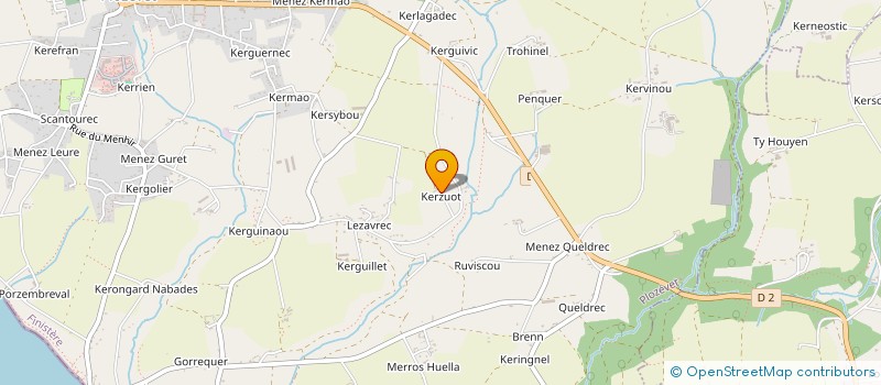 localisation de l'entreprise MONSIEUR HENRI LE HENAFF  PLOZEVET