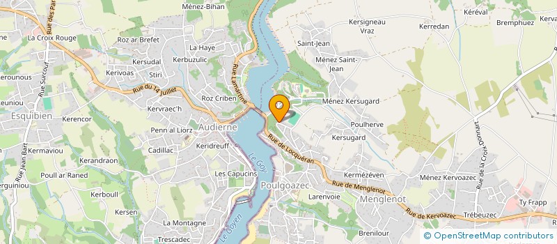 localisation de l'entreprise MONSIEUR HENRI LE MEUR  PLOUHINEC