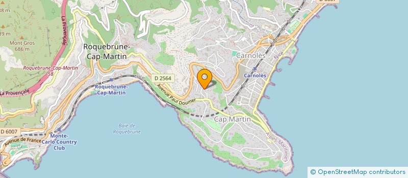 localisation de l'entreprise MONSIEUR HENRI LE QUILLIEC à ROQUEBRUNE-CAP-MARTIN