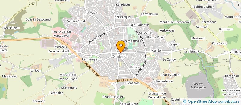 localisation de l'entreprise MONSIEUR HENRI LE REST  GUILERS