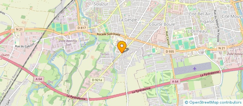 localisation de l'entreprise MONSIEUR HENRI LECLERC  TARBES