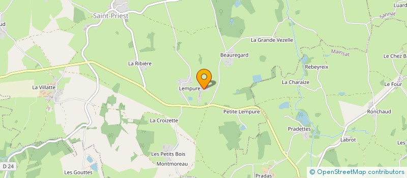 localisation de l'entreprise MONSIEUR HENRI LECOUR à SAINT-PRIEST