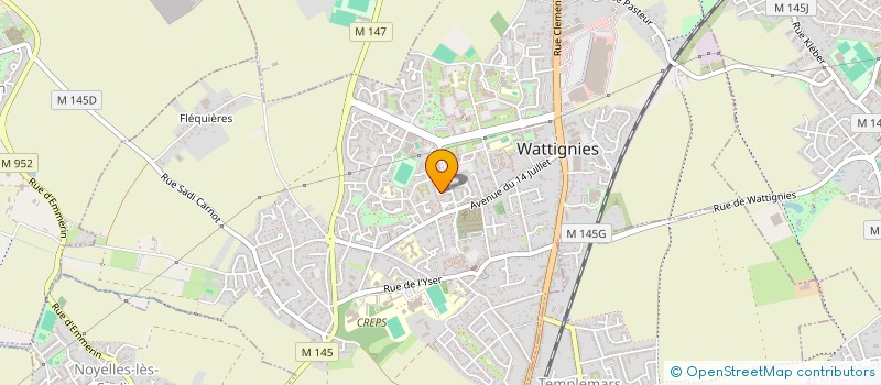 localisation de l'entreprise MONSIEUR HENRI LEFEBVRE à WATTIGNIES