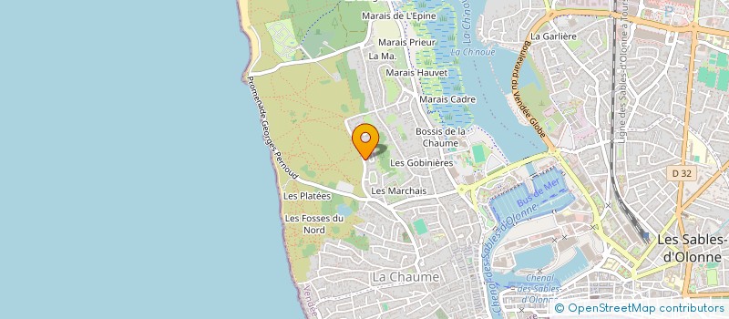 localisation de l'entreprise MONSIEUR HENRI LEFLOCH à LES SABLES D'OLONNE