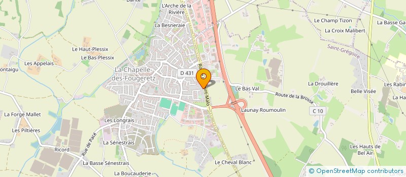 localisation de l'entreprise MONSIEUR HENRI LEMOINE  MELESSE