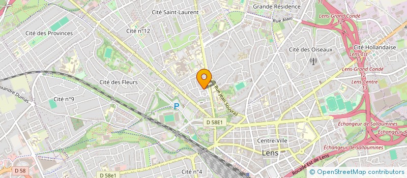 localisation de l'entreprise MONSIEUR HENRI LENCLU  LENS