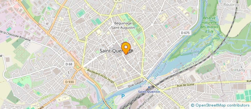 localisation de l'entreprise MONSIEUR HENRI LEON MOREAU à SAINT-QUENTIN