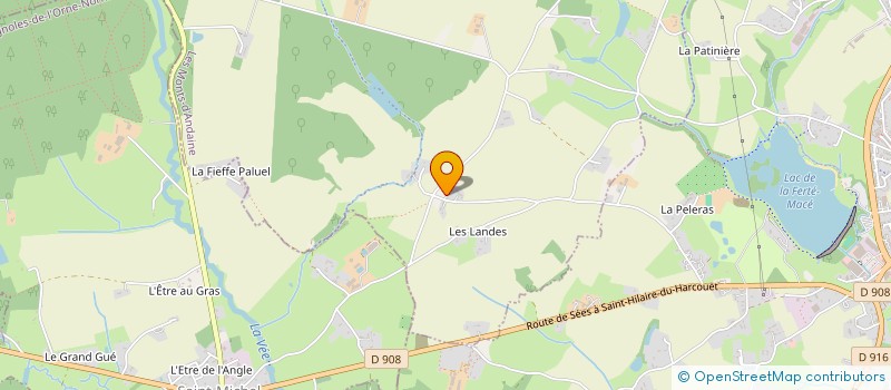 localisation de l'entreprise MONSIEUR HENRI LEROY à LES MONTS-D'ANDAINE
