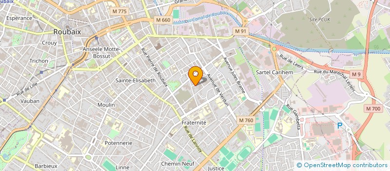 localisation de l'entreprise MONSIEUR HENRI LESCOUFF  ROUBAIX