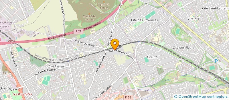 localisation de l'entreprise MONSIEUR HENRI LIEFOOGHE  LIEVIN