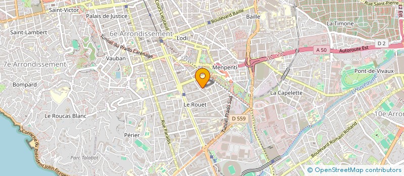 localisation de l'entreprise MONSIEUR HENRI LIEUTAUD à MARSEILLE