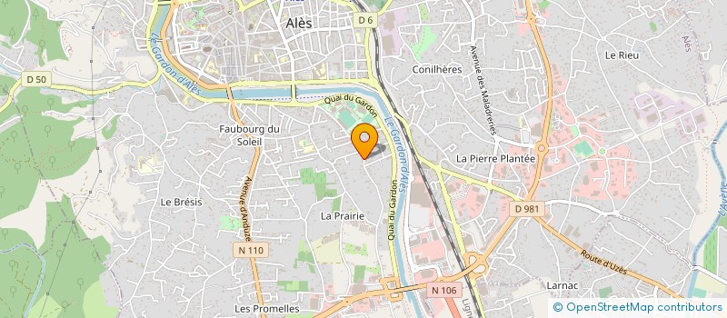 localisation de l'entreprise MONSIEUR HENRI LIMOUSIN à ALES