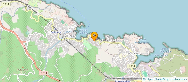 localisation de l'entreprise MONSIEUR HENRI LLACH  COLLIOURE